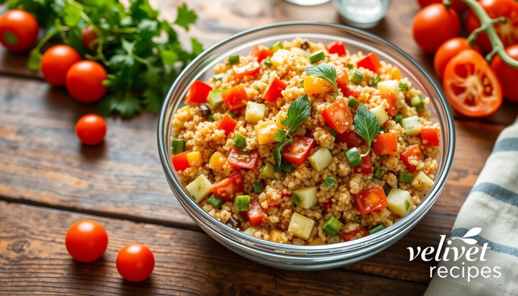 how to assemble quinoa salad